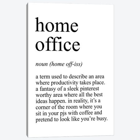 Home Office Canvas Print #PXY767} by Pixy Paper Canvas Art