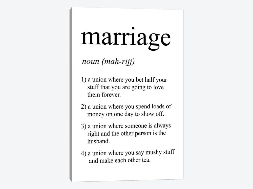 Marriage by Pixy Paper 1-piece Canvas Print