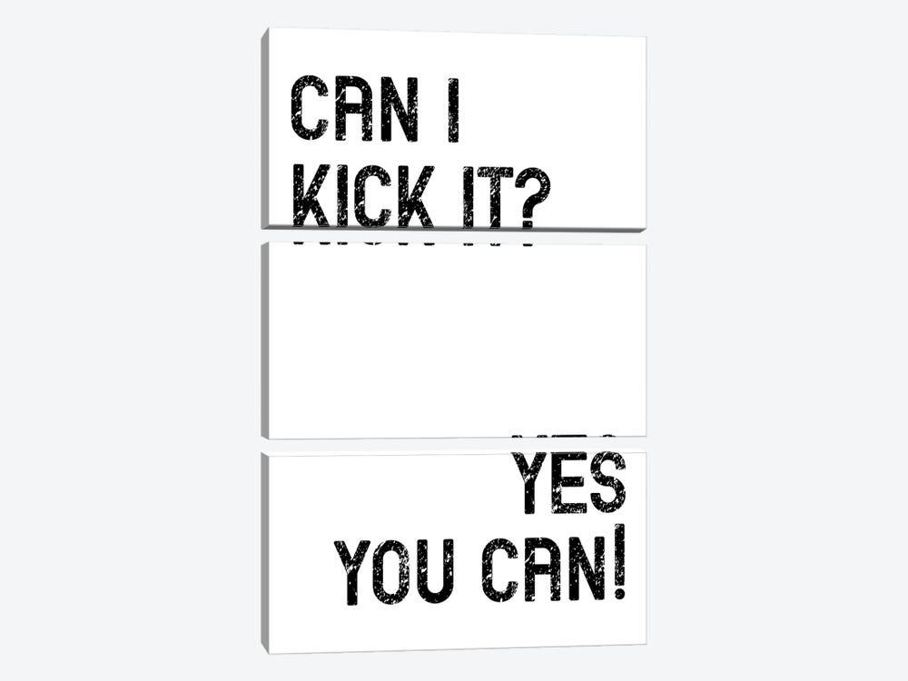 Can I Kick It? by Pixy Paper 3-piece Canvas Print