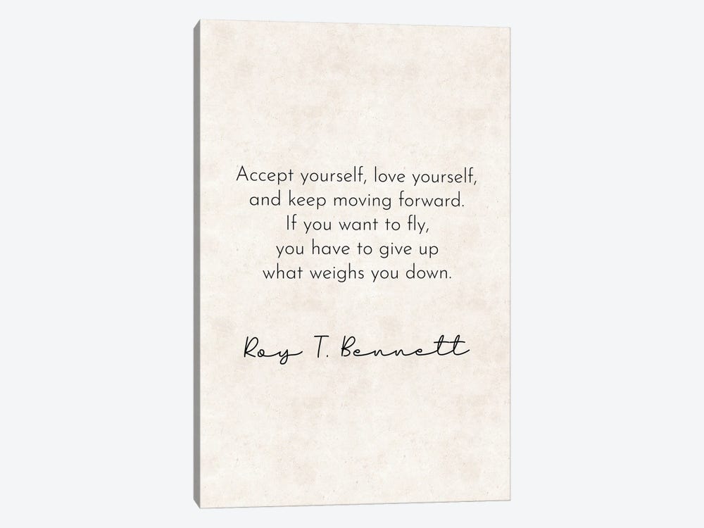 If You Want To Fly - Roy Bennett Quote by Pixy Paper 1-piece Canvas Print
