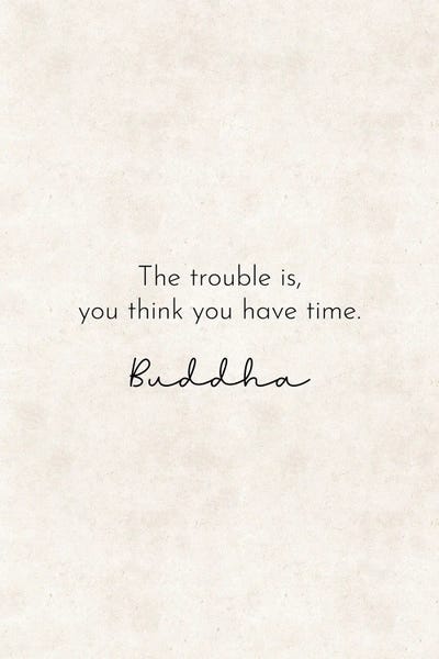 Pixy Paper: The Trouble Is - Buddha Quote by Pixy Paper