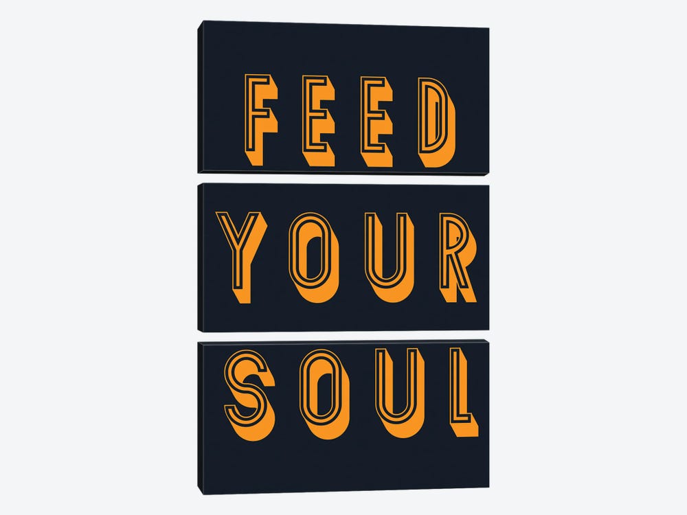 Feed Your Soul by Pixy Paper 3-piece Art Print