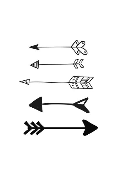 Arrows: Black Arrows Black Novelty by Pixy Paper