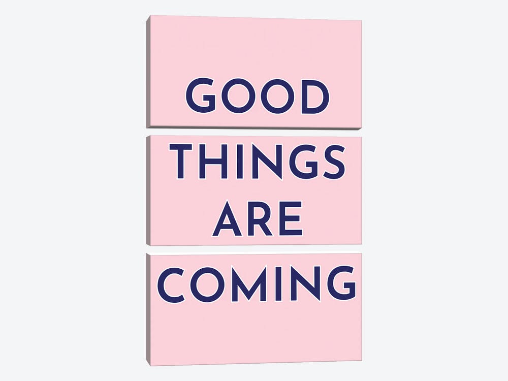 Good Things Are Coming by Pixy Paper 3-piece Canvas Artwork