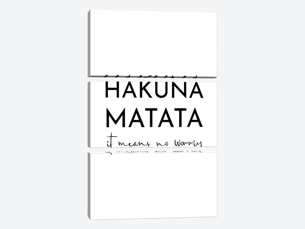 Hakuna Matata by Pixy Paper 3-piece Canvas Art