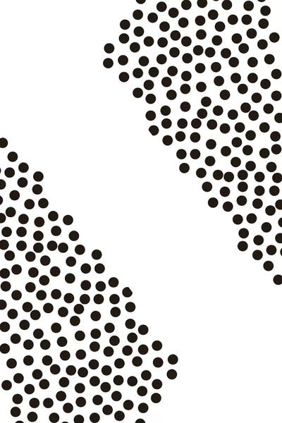 Black & White Patterns: Black Corner Polka Dots by Pixy Paper