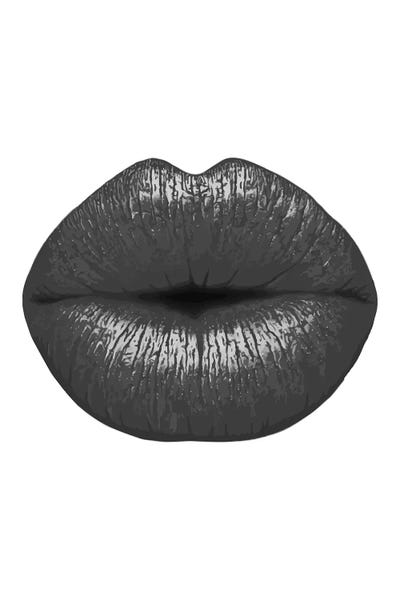 Black Lips by Pixy Paper art print