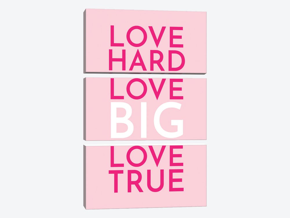 Love Hard by Pixy Paper 3-piece Art Print
