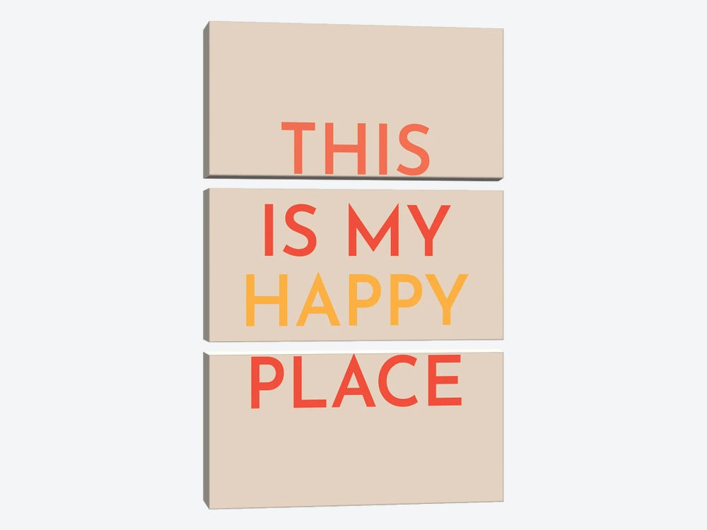 This Is My Happy Place by Pixy Paper 3-piece Canvas Art
