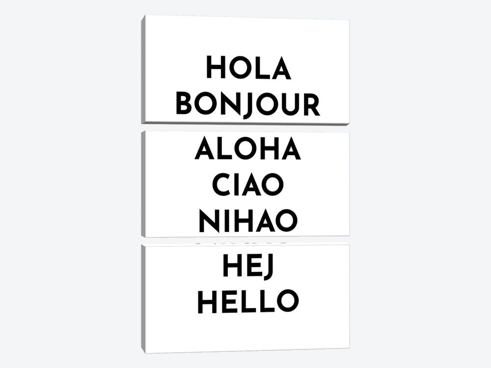 Words For Hello by Pixy Paper 3-piece Art Print