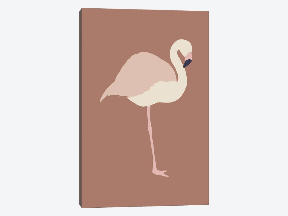 Autumn Flamingo by Pixy Paper 1-piece Art Print