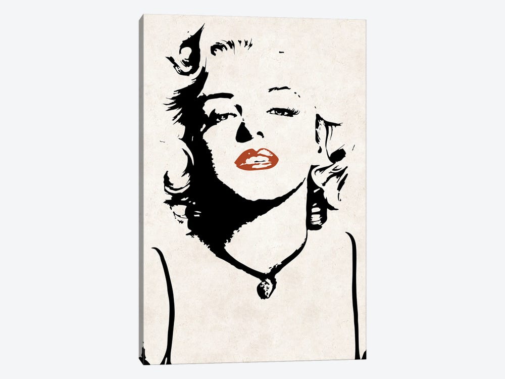 Autumn Marilyn by Pixy Paper 1-piece Canvas Art Print