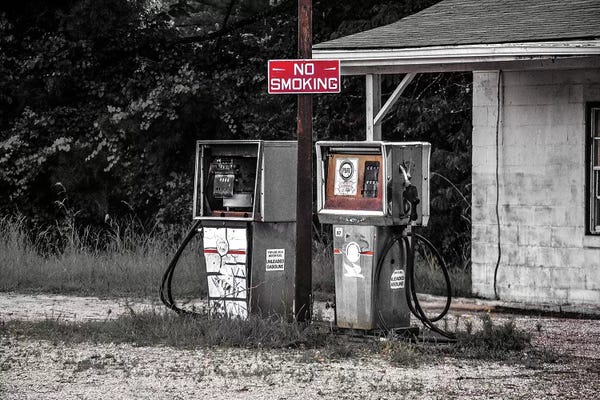Industrial: Abandoned Gas Pumps by Pixy Paper