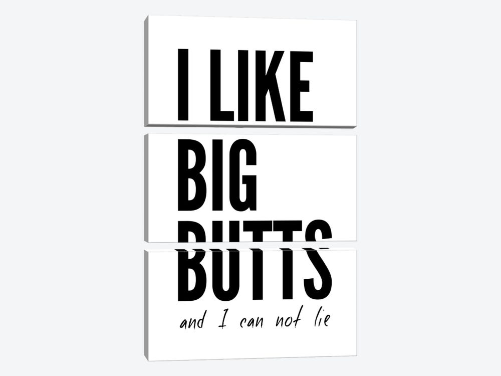 I Like Big Butts by Pixy Paper 3-piece Canvas Artwork