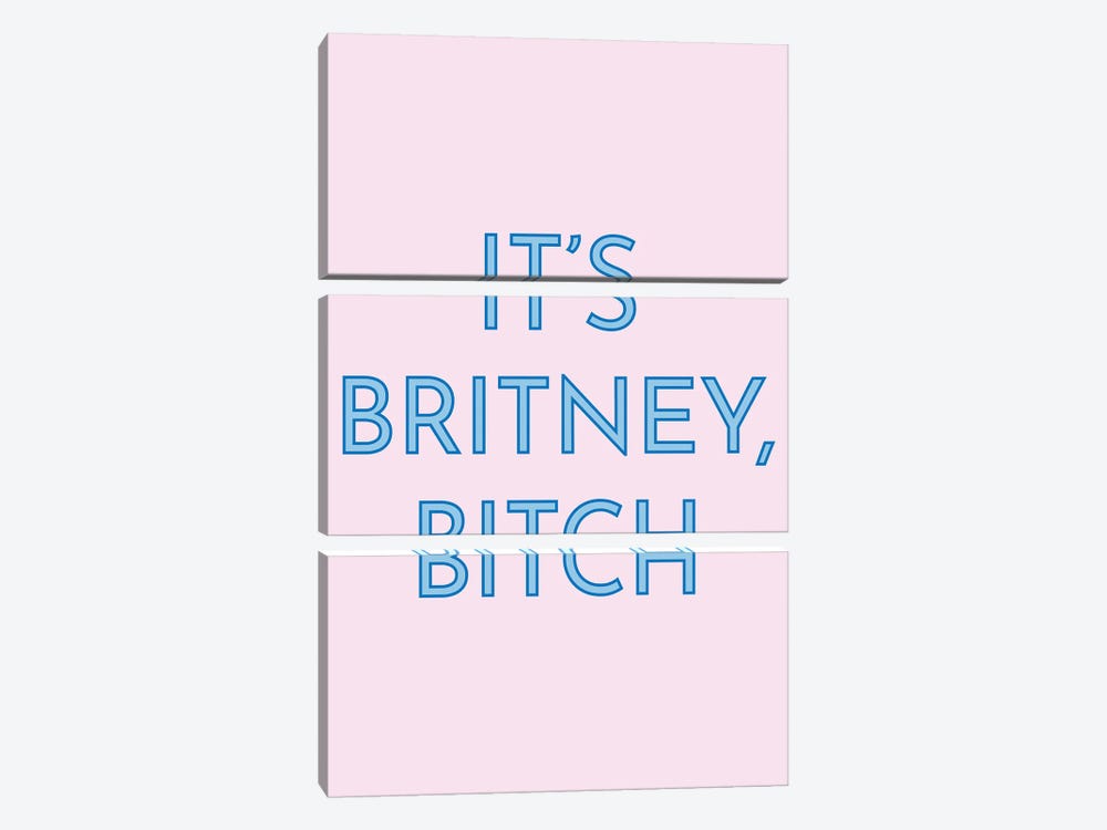 It's Britney by Pixy Paper 3-piece Canvas Artwork