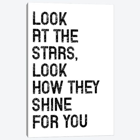 Look At The Stars Canvas Print #PXY921} by Pixy Paper Art Print