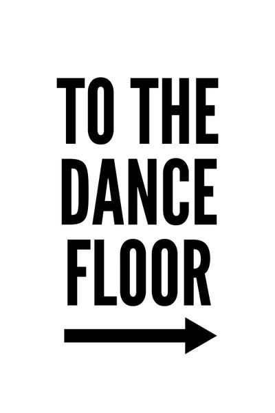 To The Dance Floor by Pixy Paper canvas print