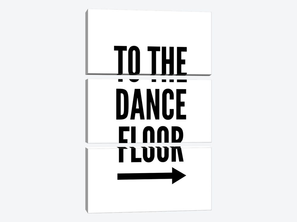 To The Dance Floor by Pixy Paper 3-piece Art Print