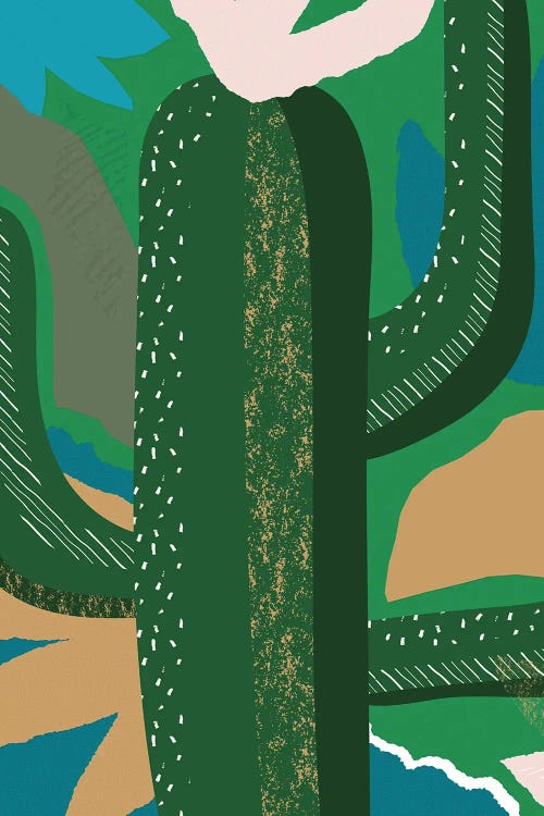 Cactus Jungle Abstract