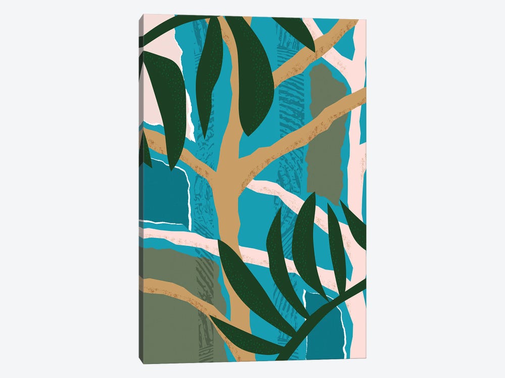 Jungle Tree Abstract by Pixy Paper 1-piece Canvas Wall Art