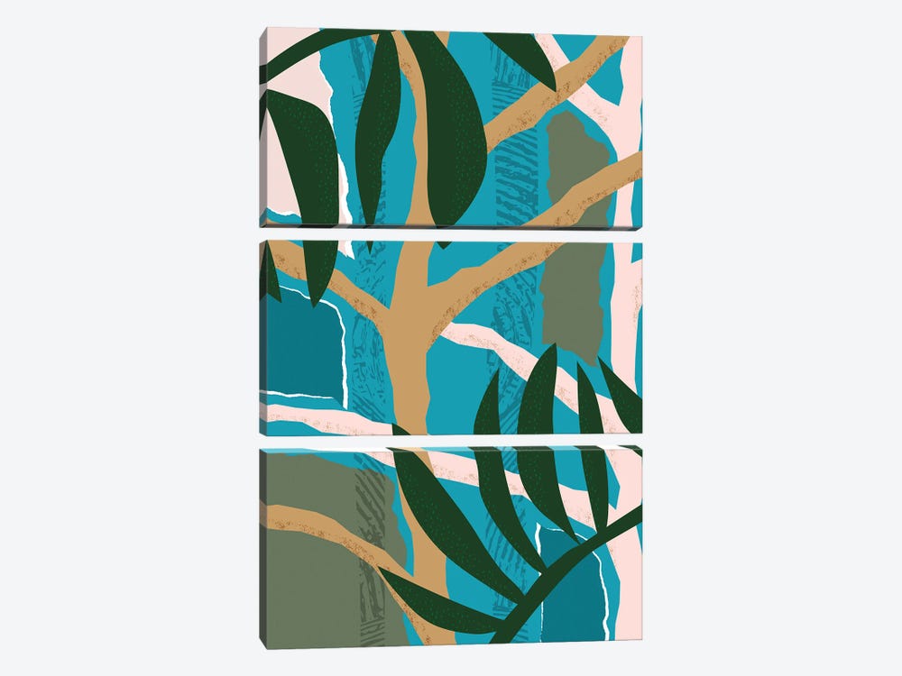 Jungle Tree Abstract by Pixy Paper 3-piece Canvas Art