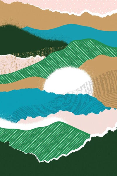Pixy Paper: Sun Rising Jungle Abstract by Pixy Paper