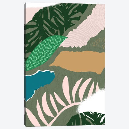 Mismatch Jungle Abstract Canvas Print #PXY934} by Pixy Paper Canvas Art Print