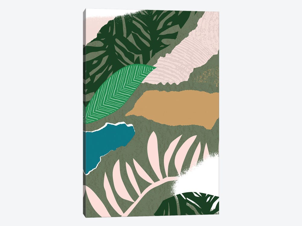 Mismatch Jungle Abstract by Pixy Paper 1-piece Canvas Print