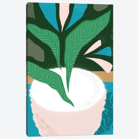 Plant Pot Jungle Abstract Canvas Print #PXY937} by Pixy Paper Canvas Art Print