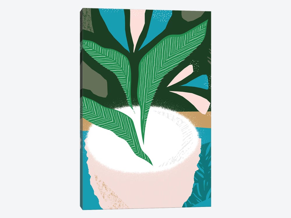 Plant Pot Jungle Abstract by Pixy Paper 1-piece Canvas Art