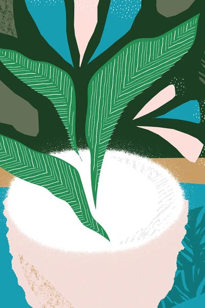 Pixy Paper: Plant Pot Jungle Abstract by Pixy Paper