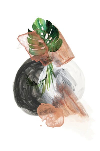 Round Exotic Abstract by Pixy Paper canvas print