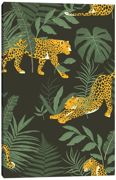 Wild Collection Cheetah Canvas Art Print - Monstera Art