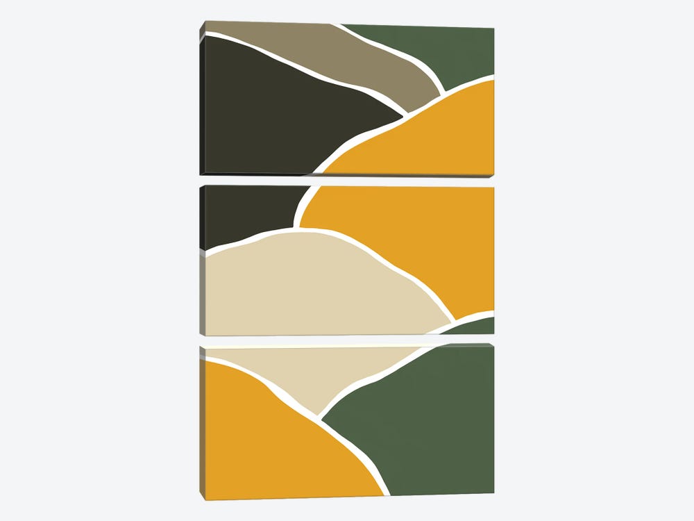 Wild Collection Hills Abstract by Pixy Paper 3-piece Art Print