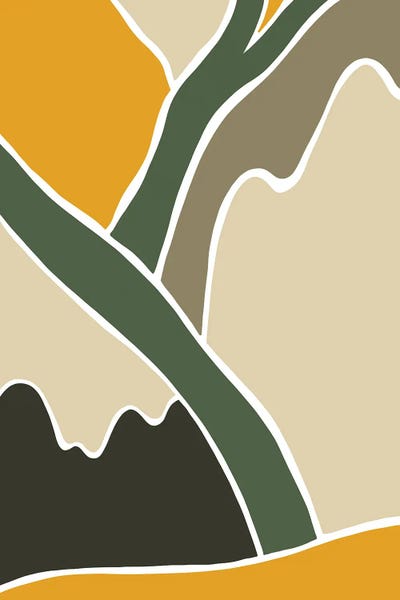 Pixy Paper: Wild Collection Mountains Abstract by Pixy Paper
