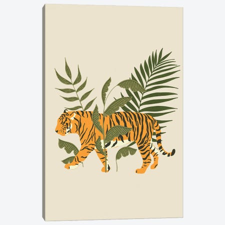 Wild Collection Tiger Canvas Print #PXY961} by Pixy Paper Art Print