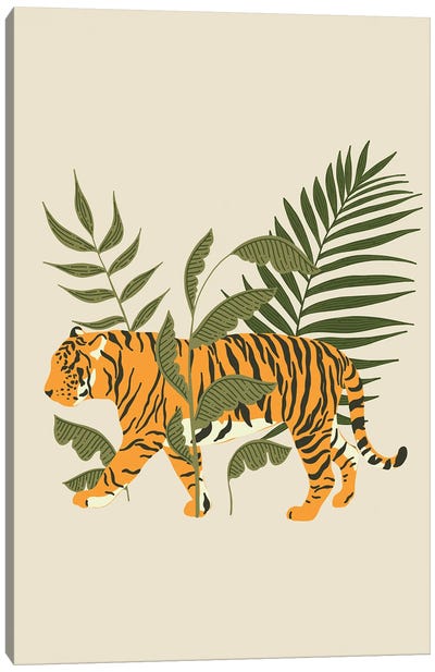 Wild Collection Tiger Canvas Art Print - Pixy Paper