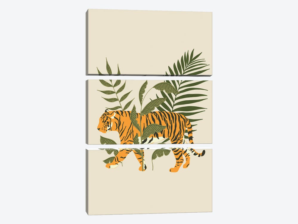Wild Collection Tiger by Pixy Paper 3-piece Canvas Art Print