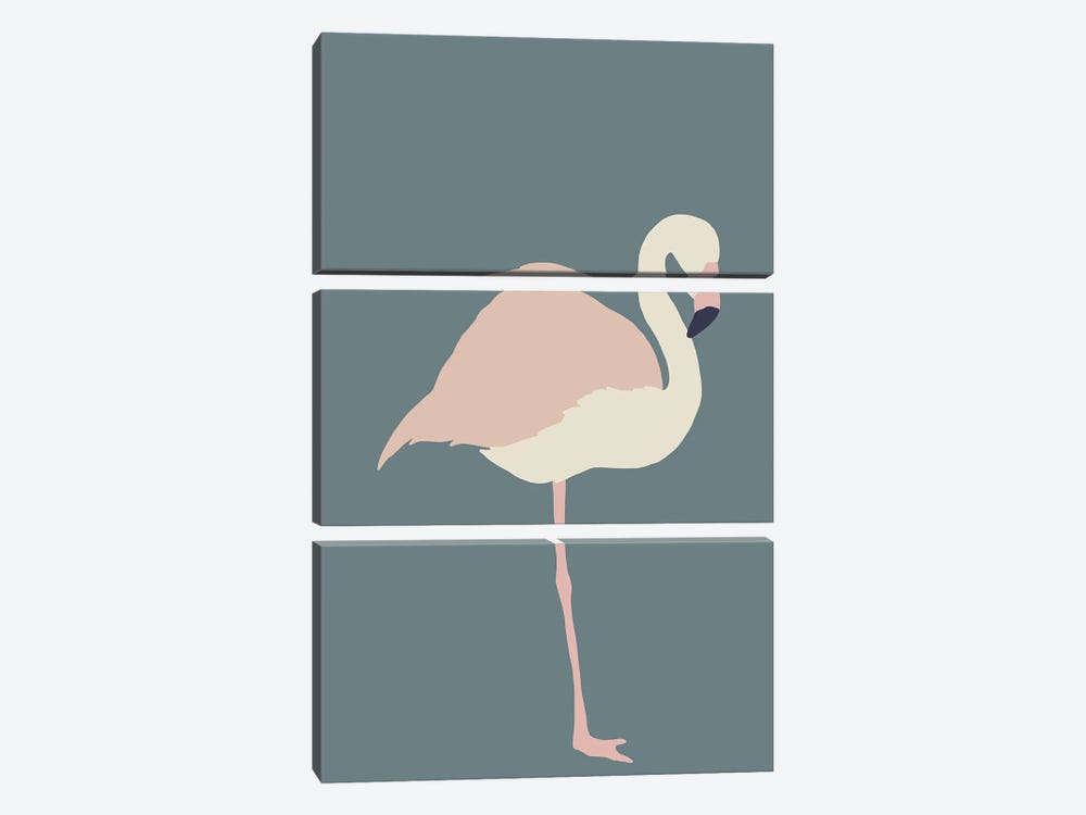 Inspired Flamingo Boho by Pixy Paper 3-piece Canvas Artwork