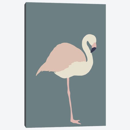 Inspired Flamingo Boho Canvas Print #PXY975} by Pixy Paper Canvas Print