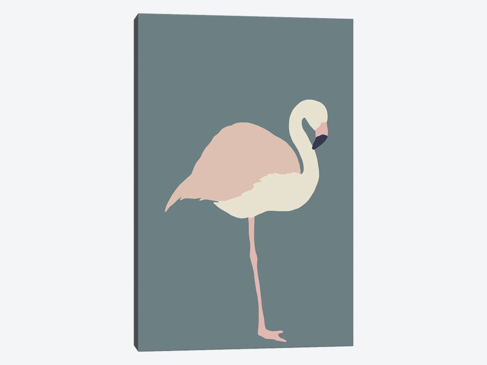 Inspired Flamingo Boho by Pixy Paper 1-piece Canvas Art