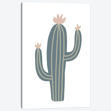 Inspired Natural Cactus Boho Canvas Print #PXY978} by Pixy Paper Canvas Art
