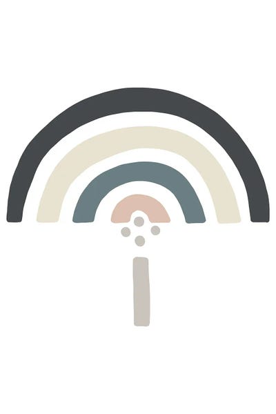 Pixy Paper: Inspired Natural Rainbow White Boho by Pixy Paper