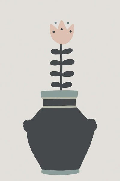 Inspired Plant Pot Stone Boho by Pixy Paper canvas print