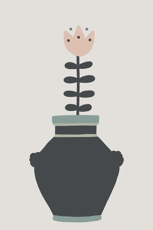 Inspired Plant Pot Stone Boho by Pixy Paper wall art