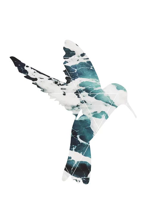 Blue Sea Bird by Pixy Paper wall art