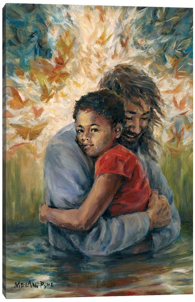 Embracing Forgiveness Canvas Art Print - Jesus Christ