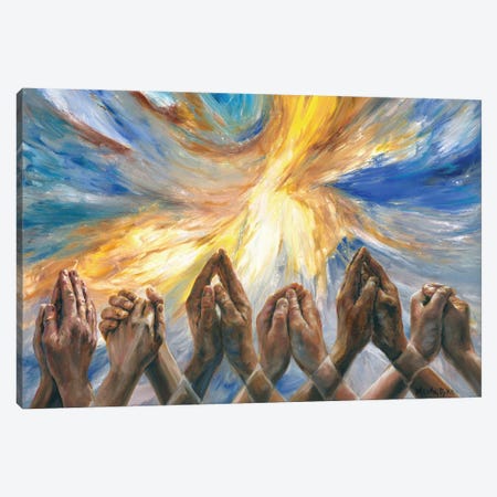 Together In Prayer Canvas Print #PYE111} by Melani Pyke Canvas Print