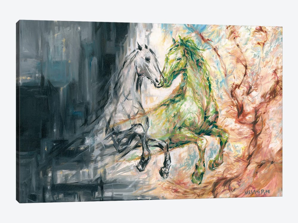 Two Horses by Melani Pyke 1-piece Canvas Wall Art