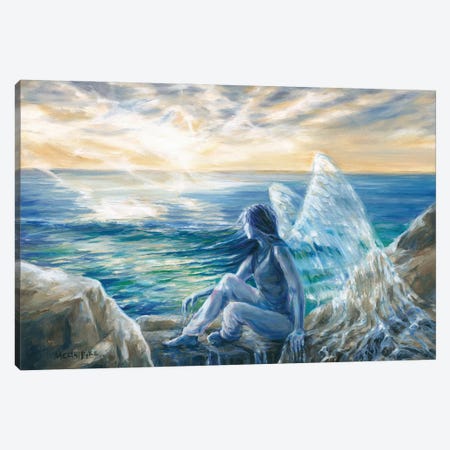 Water Wings Canvas Print #PYE117} by Melani Pyke Canvas Wall Art